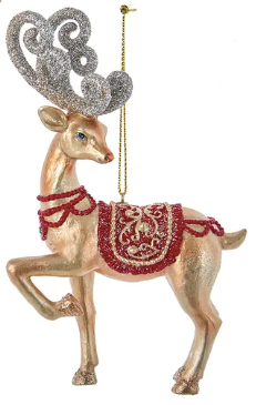 Regal Red Deer Ornament - KURT ADLER
